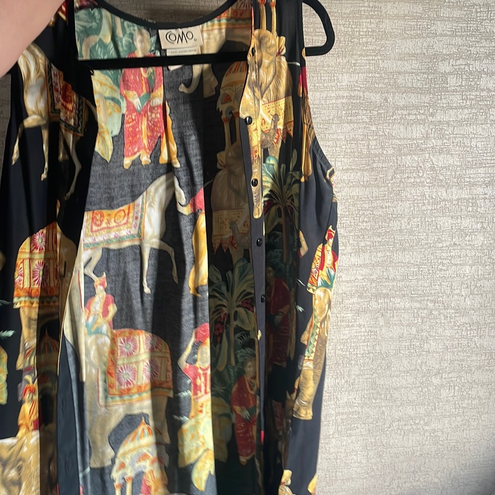 comp vintage button up, no sleeve